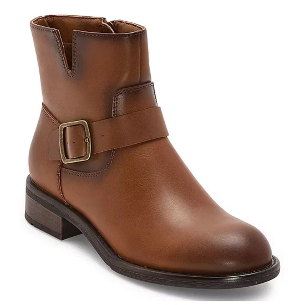 Brown Leather Ankle Boots - Never been worn!